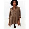 Lockere Bluse, Langarm-T-Shirt, Damenstil