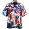 Nuova Camicia da Uomo con Stampa 3D Motivo Bowling Vintage Classica Camicia Street Oversize Uomo Donna Abbigliamento Blusa