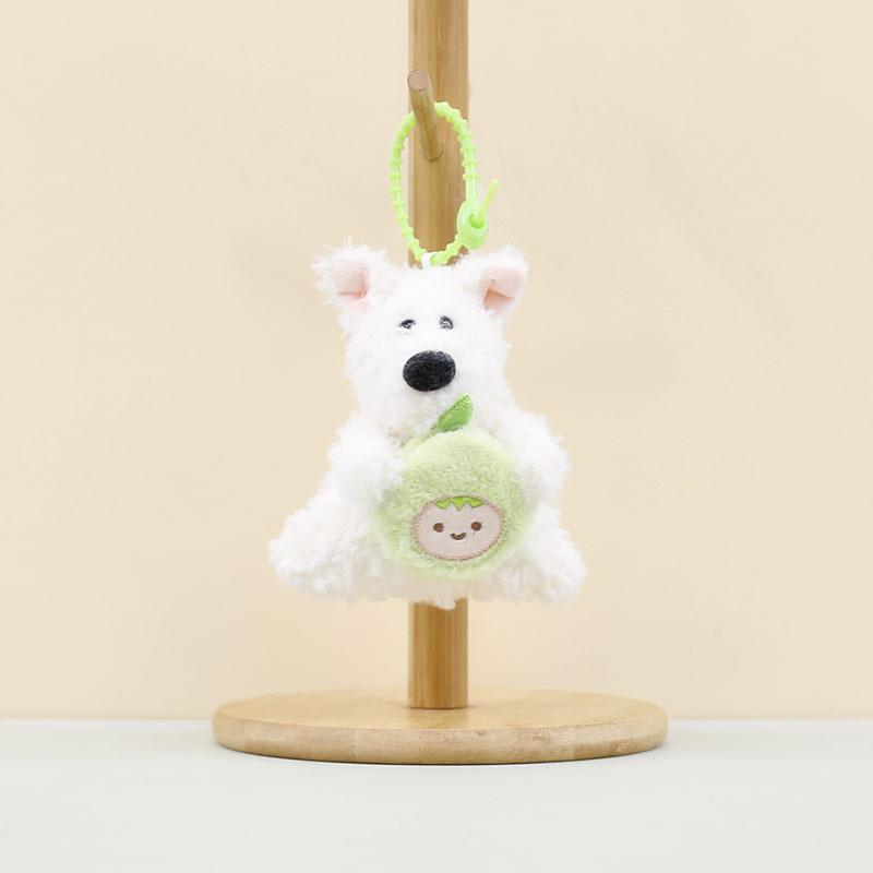 Adorable Plush Toy Cute Dog Keychain Stuffed Animal Bag Charm Soft And Fluffy