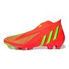 adidas Predator Edge+ Slip-On Soft Artificial Turf AG (Rubber Short Studs) Durable Soccer Shoes Men Soccer Shoes Fluorescent-Red GW0961