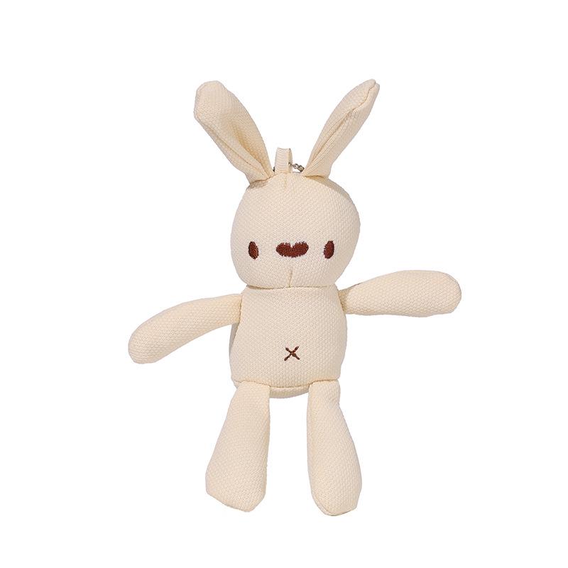 

Small Corn Plaid Rabbit Plush Toy with Pendant Bag Accessory Bulk