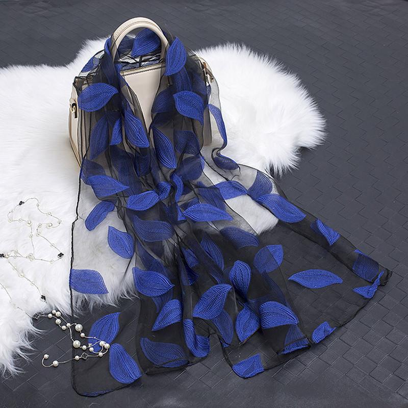 Silk Scarf Women Spring Autunm Scarf Women's Long Shawl Autumn and Winter Echarpe High-quality Lady Elegant Hijab Wraps