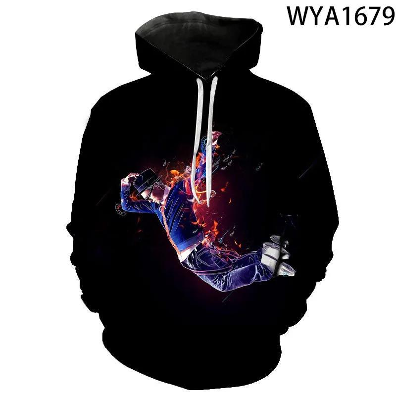 Hoodies Men Women Children Street Dance Sweatshirt 3D Printed Pullover Long Sleeve Streetwear Casual Hoody Boy Girl Kids Tops