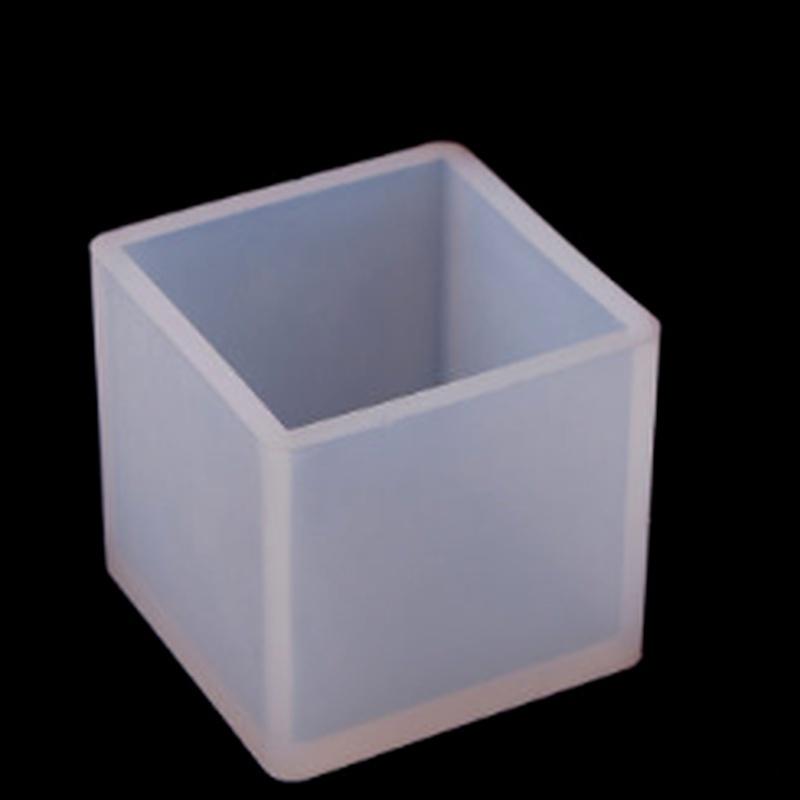 1PC 6 Velikost 20/25/35/40/50/60 mm Forma Transparentní silikonová čtvercová forma Epoxidové pryskyřicové formy pro svépomocné nástroje na výrobu šperků