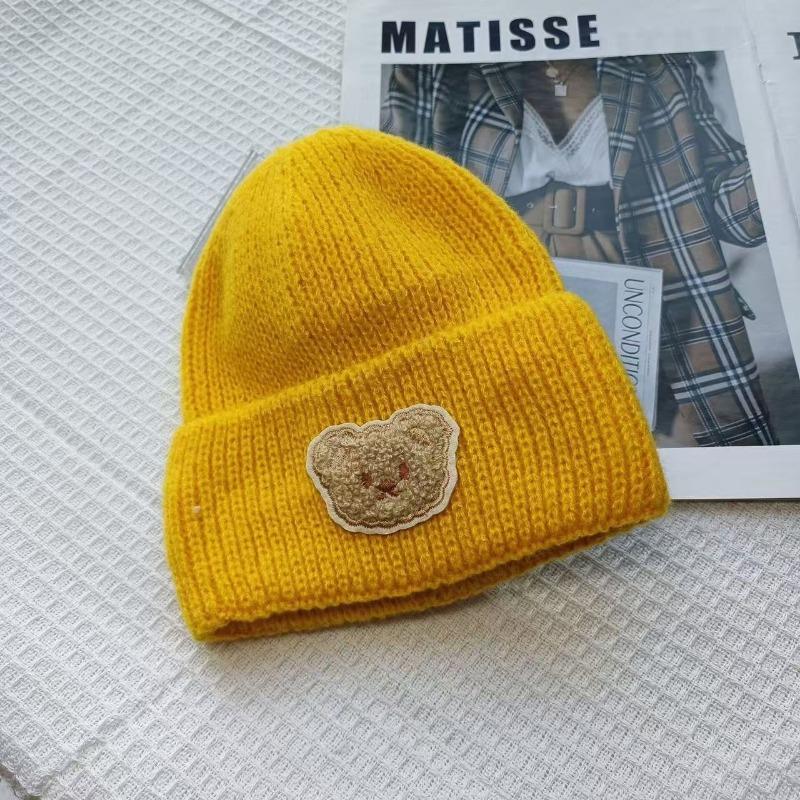 Infant hats spring and autumn models winter cute super cute baby knitted wool ear protectors head warm