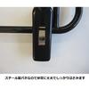 Sawafuji NB-04 4-Tier Skirt Hanger, Black, 400mm Wide, Made in Japan, Non-Marking, Space-Saving, with Clips and Non-Slip Clips, Fits Pants and Trouser