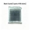 Eyelash Extension Cleaning Flocked Cotton Swabs - Crystal Stick, Small Head Makeup Remover