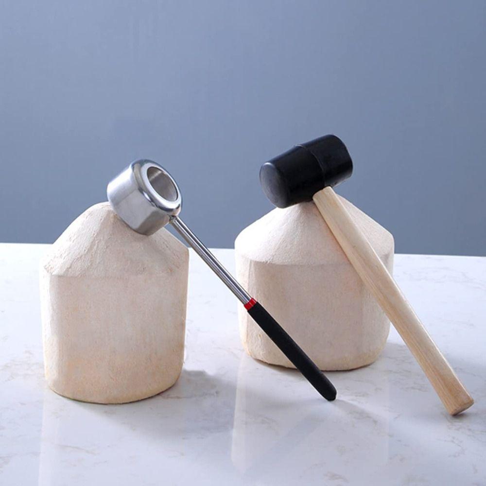 A Set Stainless Steel Coconut Opener Multifunctional Durable Coconut Meat Planer Portable Coconut Opener Tool Home Use