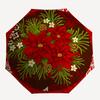 1pc Christmas, Poinsettia, Holiday Decor Umbrella with Plastic Handle,Compact & Stylish,Suitable for All Seasons YS331074
