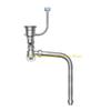 92MF Convenient Kitchen Sink Drain Set With Flexible Pipe and Clear Backflow Preventer for High Performances Daily Use