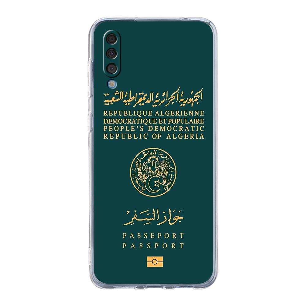 

Phone Case For Samsung A16 A14 A12 A22 A32 5G A34 A42 A52 A54 A50 A70 A72 A30 A40 A20E A10S A20S A04S A06 Cover Algeria Passport Samsung A40