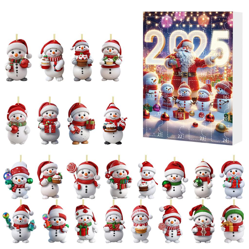 Weihnachtsbaumschmuck mit Weihnachtsmannmützen Hängende Schneemann-Ornamente Mini-Weihnachtsbaum Schneemann-Anhänger für Kinder Kleinkinder Weihnachtsgeschenke
