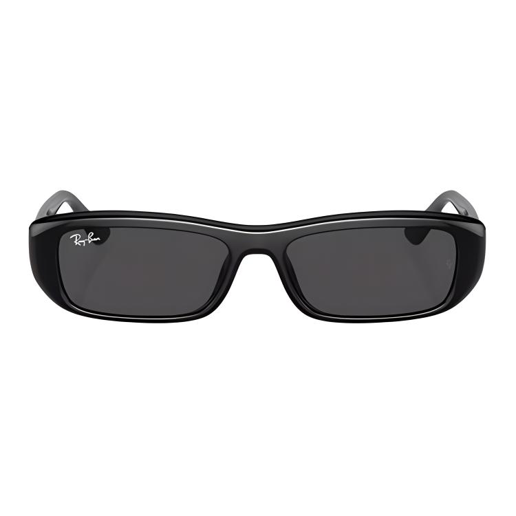 

Солнцезащитные очки RayBan с логотипом Pyrylate прямоугольные унисекс для пары черные 1/прозрачно-желтые/черные 2/белые 55