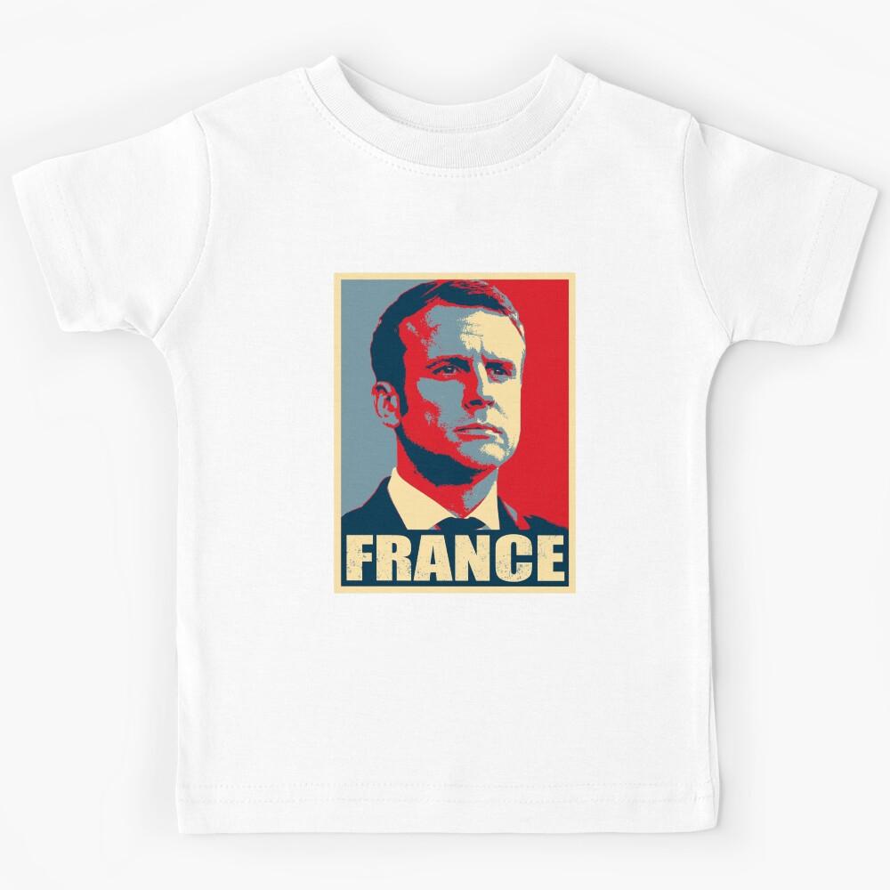 Emmanuel Macron France President Kids T-Shirt 140