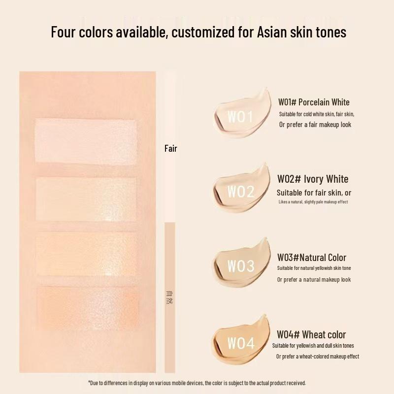 Yao Ye Flawless Long-lasting Concealer for Dry Skin - Even Skin Tone Makeup. W02#Ivory