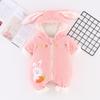 Cozy Newborn Teddy Lambswool Jumpsuit - Warm, Thick, Plush Outerwear for Autumn and Winter