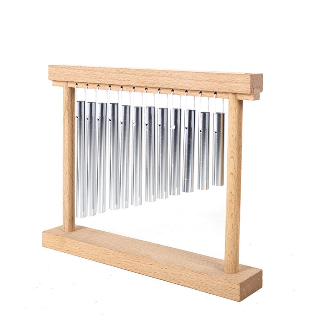 Musical Wooden Wind Chime 12 Pitch Developmental Toy For Toddler Auditory Sensitivity Training Learning Instrument Toy