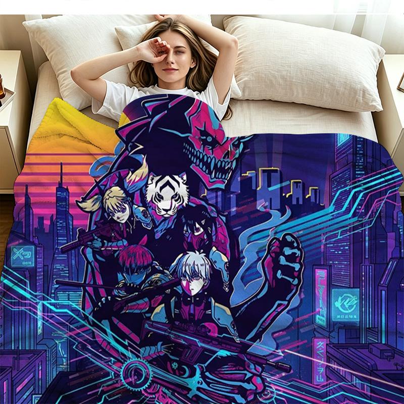 Kaiju no 8 Flanelldecke mit Aufdruck Hohe Qualität Warm Bequem Decke für Alle Jahreszeiten Perfekt für Geschenke Heimdekoration