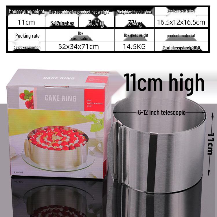 Stainless Steel Mousse & Cookie Cutter Set - Round Cake, Chocolate, DIY Baking Tool