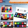 Multicolor Water-Soluble Face Paint Set for Stage, Halloween, and Kids' DIY Makeup