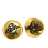 Round Type Horn Accessories Earrings Gold Plated Gold