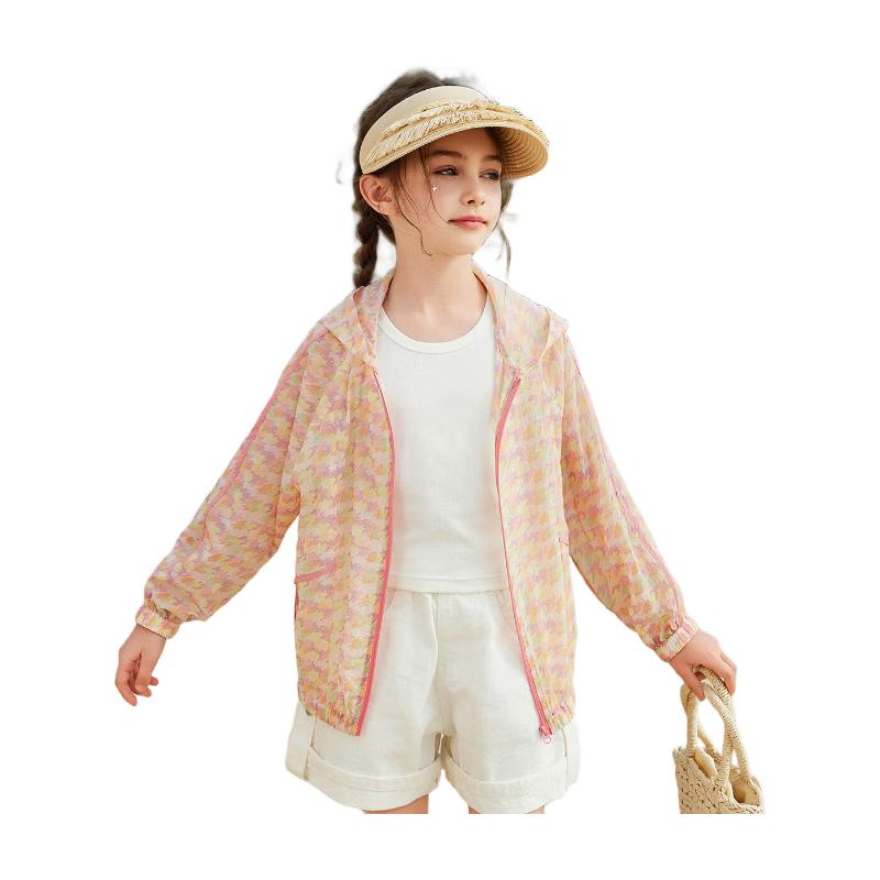 ASK JUNIOR Легкая летняя куртка с капюшоном и полным принтом для девочек 160