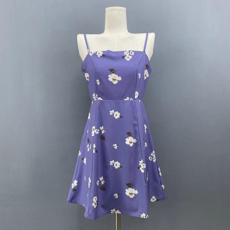 

Модный экспорт Женский свежий праздничный тонкий топ-бандо на бретелях с высокой талией Сексуальное облегающее эластичное платье-комбинация с высокой талией Blue L