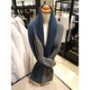 NOTIG Petite Split Hole Divided Stripe Cashmere Scarf Omw1acf2105m1