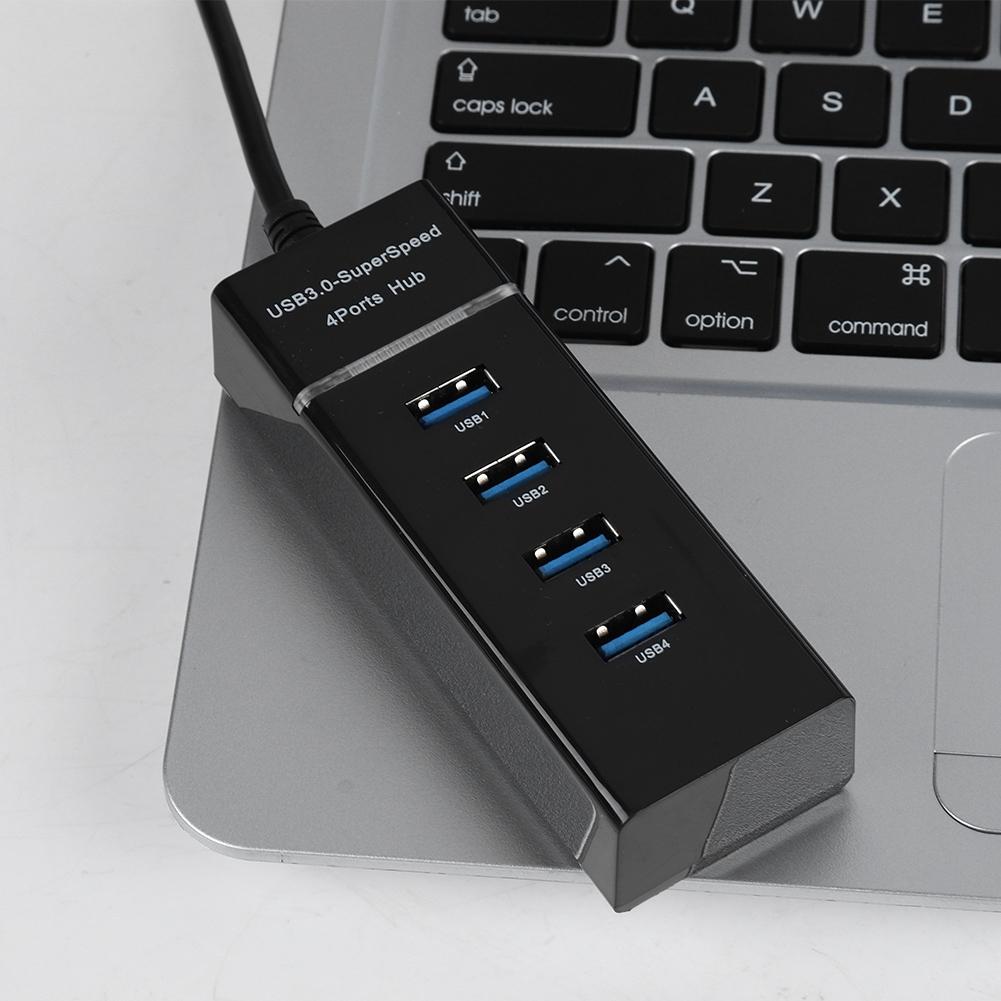 4 Port USB3.0 HUB Charging Dock Station 5Gbps Charging Hub Adapter for PhoneTabletPCWindows