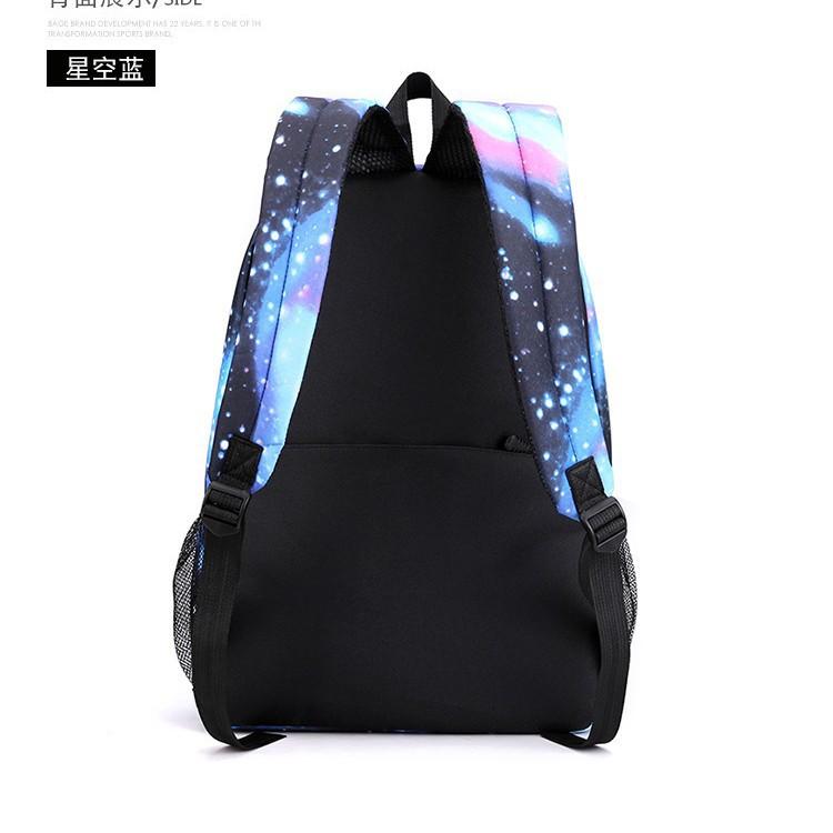 Large Capacity Schoolbag with Shoulder Strap; Student Three-piece Pencil Case Set