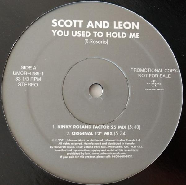 

12-дюймовая пластинка SCOTT LEON SUBTLE RUKUS You Used To Hold Me Rasputin UMCR42891 Universal Music 2001 Канада Танцевальная Электроника Б/у