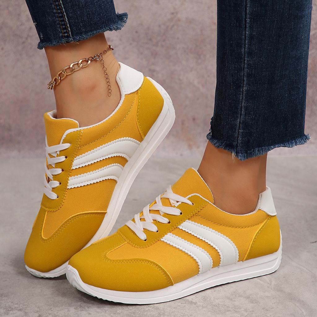 Fashion Large Size Sport Shoes Women's Casual All Match Spring Autumn Flat Bottom Dequn Agan Style Comfortable Running Shoes Size 35-43