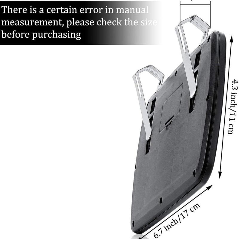 Car Sun Visor Mirror HD LED Makeup Interior Mirror Clip Type Finger Touchscreen Switch Universal