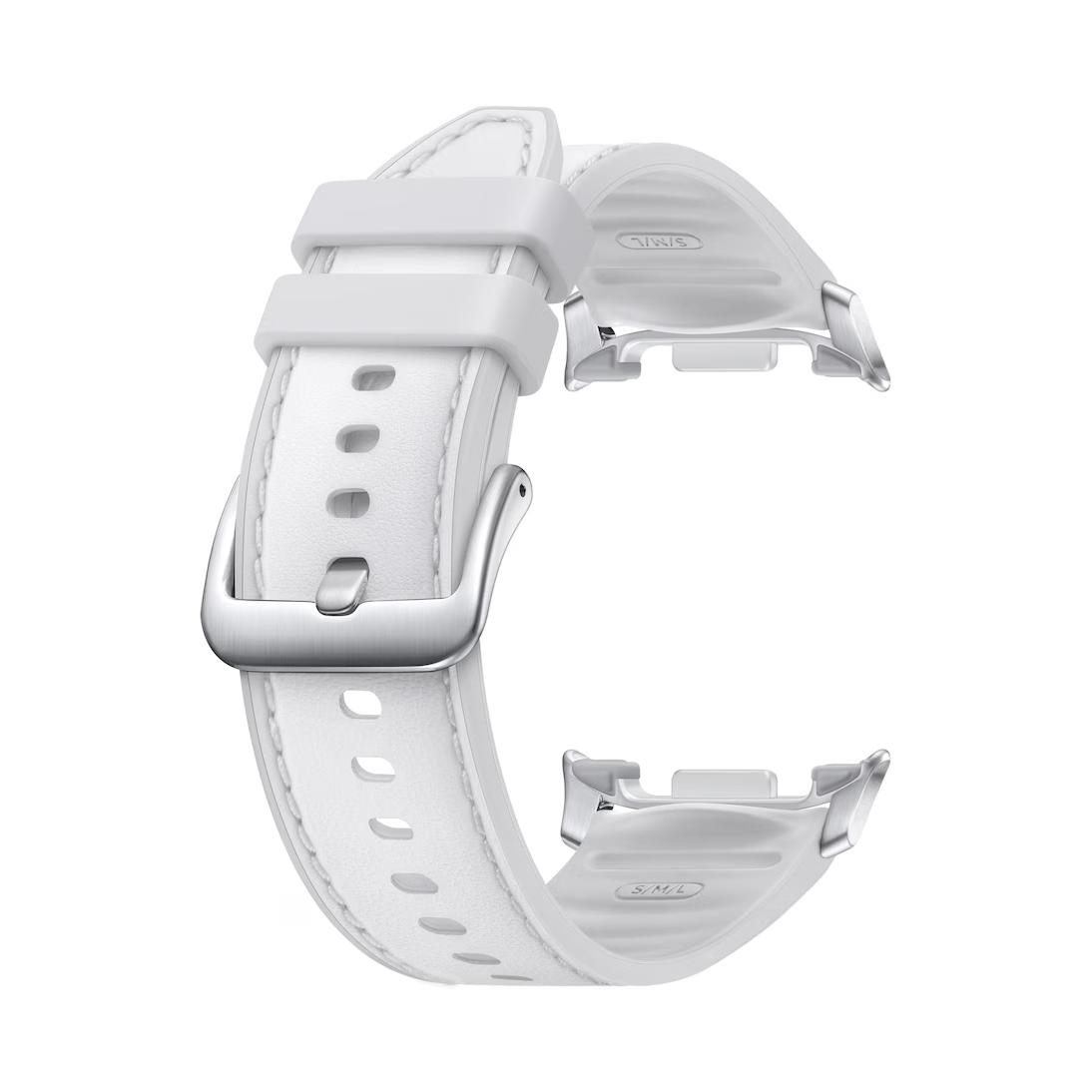 

Оригінальний гібридний ремінець Samsung Galaxy Watch8 Galaxy Watch8 Classic S/M M/L Ремінці для смарт-годинників Samsung S/M M/L білий