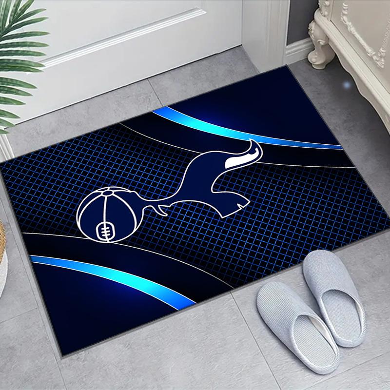 T-Tottenham Hotspur Design Teppich - Rutschfest, Weich & Gemütlich Fußmatte für Wohnzimmer, Schlafzimmer, Büro - Dekoteppich für Innen/Außen