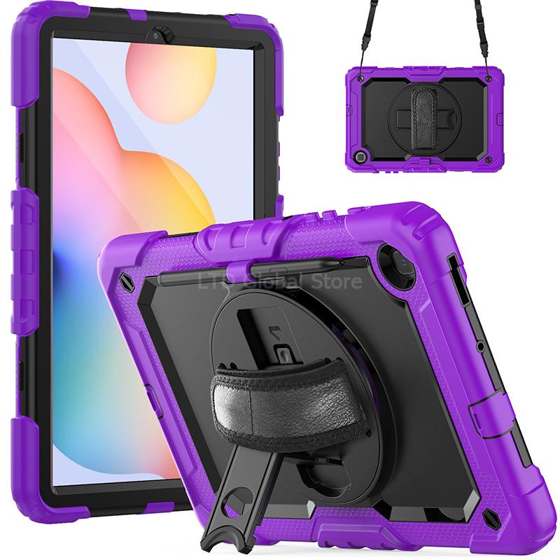 Case For Samsung Galaxy Tab S6 Lite 10.4 P620 P625 P613 P619 P610 P615 Tablet Case Kickstand 360 Rotation Cover