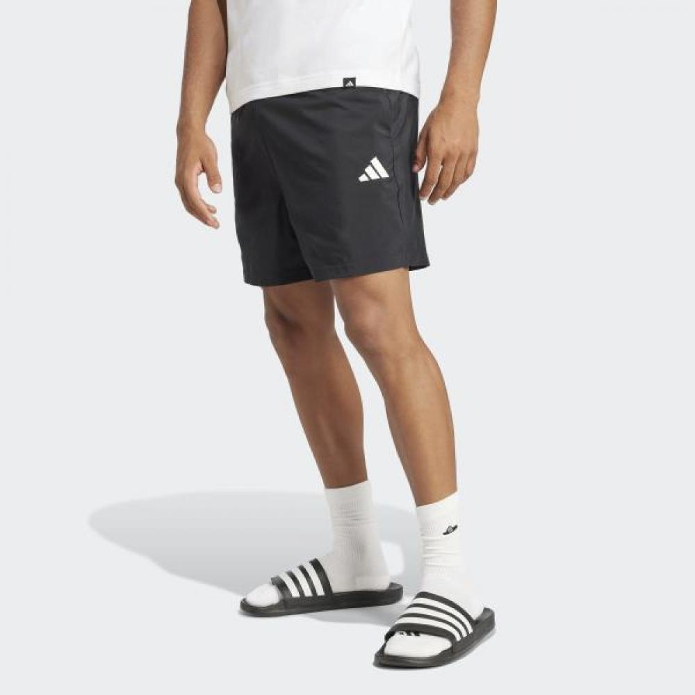

Adidas Unisex Essentials Small Logo Chelsea Shorts Daily Woven Shorts Black AS(90)