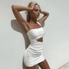 2025 Summer European & American Women's One-Shoulder Bodycon Dress - Sexy Nightclub Fashion Bestseller