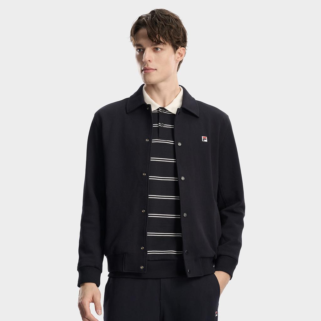 FILA Heritage Fashion Trendy Minimalist Classic Retro Sports Casual Versatile Comfortable Jacket Men jackets Legendary-Blue F11M618501FNV