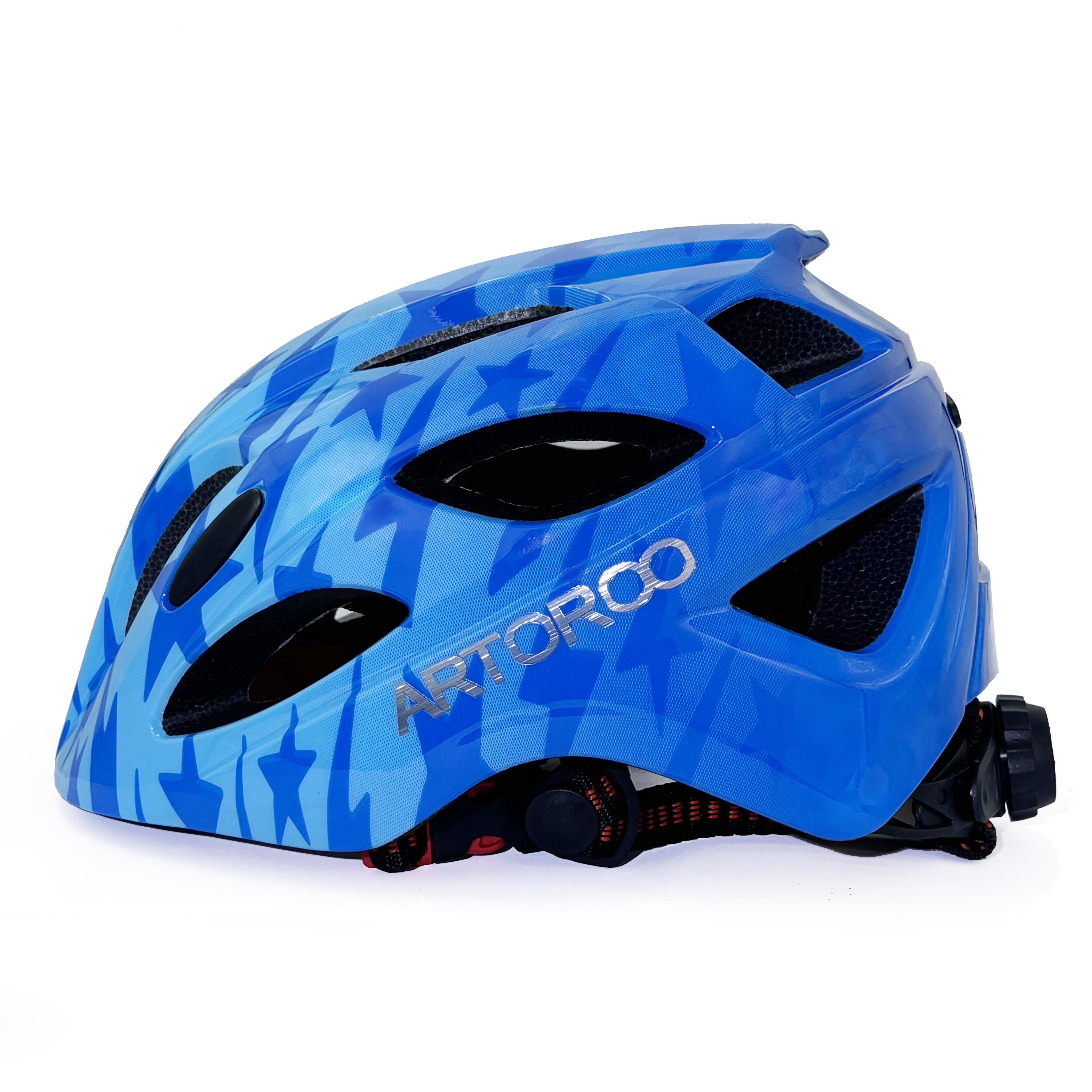 

ARTOROO Kid Bike Helmet, Bicycle Scooter Helmet for Children size adjustable M синий