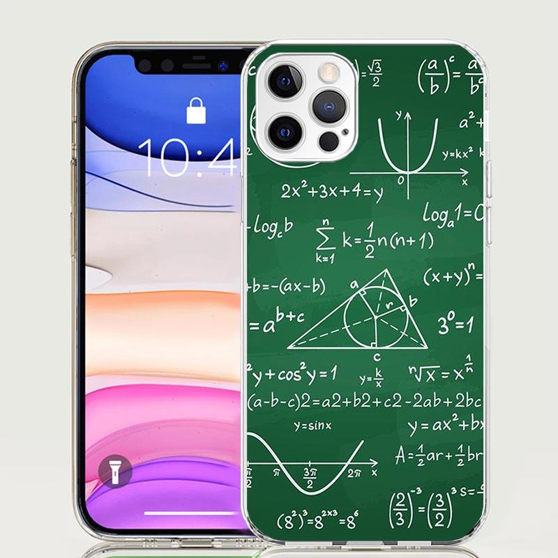 Physics Chemical Mathematics Phone Case For iPhone 17 Air 16 15 Plus 11 14 Pro Max 13 Mini 12 7 8 + SE Pattern Art Customized Co