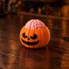 3D Printed Novelty Gift Halloween Pumpkin Stress Relief Toy, Sensory Fidget Realistic Toy Soft Rebound Brain Shape Squeeze for Office Desk Party Props