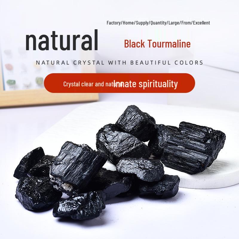 

Natural Black Tourmaline & Yellow Citrine Stones for Home Decor, Aroma Diffuser, and Fish Tank Landscaping 1-2cm 100g