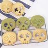 10Pcs/Set DIY Skull Cookie Cutter Cartoon Cookie Stamp Halloween Biscuit Mold  Baking