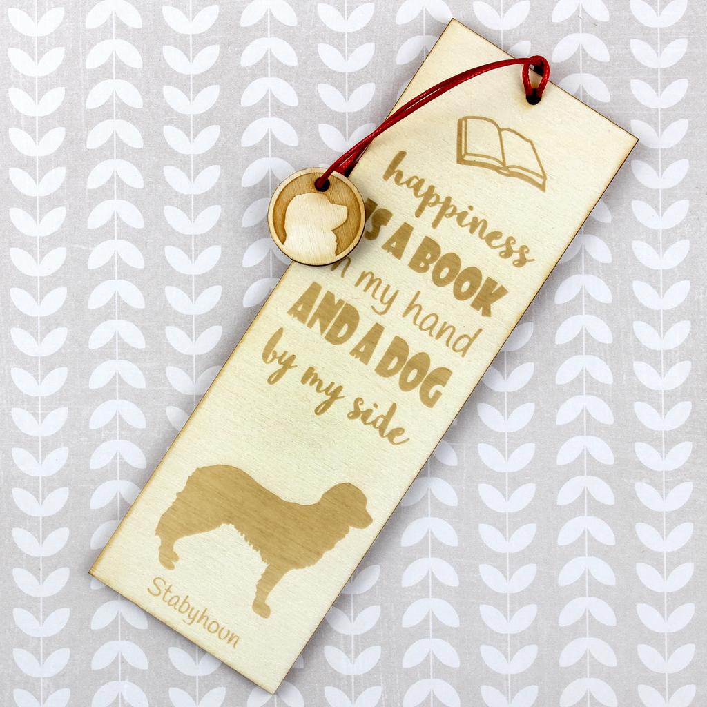 Stabyhoun, Stabijhoun, Fryske Stabij - dog bookmark, personalized bookmark, dog gadget for Art-Dog brand readers