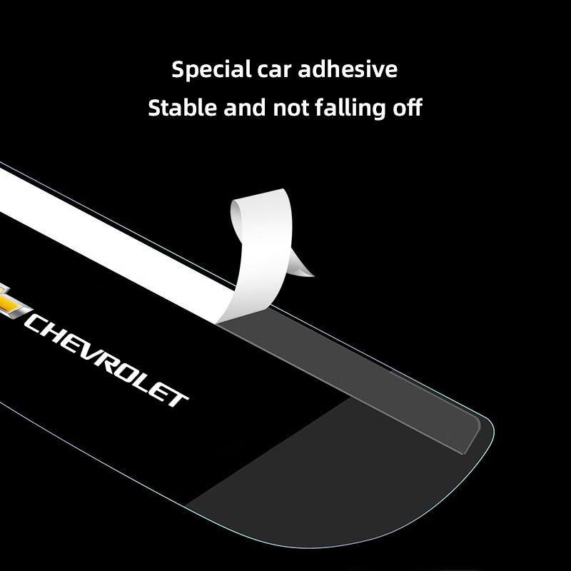 2Pcs Car Rearview Mirror Rain Eyebrow Rainproof Shield For Chevrolet Corvette Montana TrailBlazer Silverado Traverse Camaro Bolt