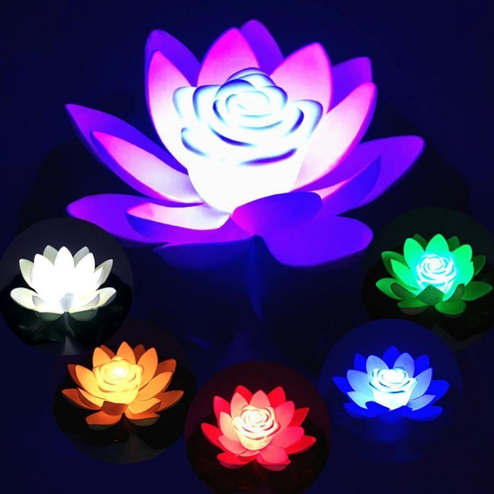 

Automatic Sensing Smart Switch Solar Lotus Lamp Lotus Lotus Wishing Lamp Swimming Pool