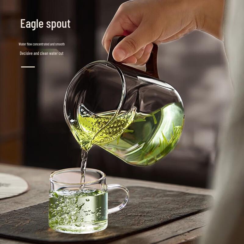 YIHUTEA Glass Teapot with Spout Filter