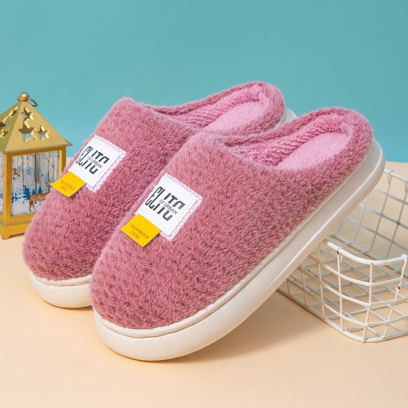 

Stylish Unisex Plush Warm Cotton Slippers for Autumn & Winter 36-37 fits 35-36