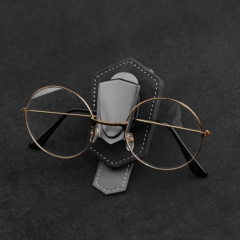 

Suede Car Glasses Clip Holder for Sun Visor - Fits BYD, Tesla, Mercedes-Benz, BMW